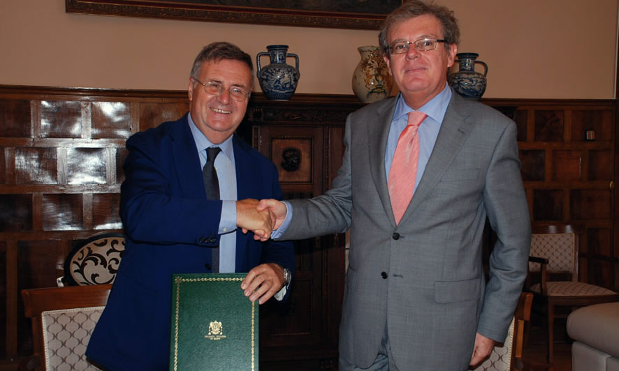 El rector y el presidente de la Diputación Provincial de Toledo renovaron la colaboración entre las instituciones