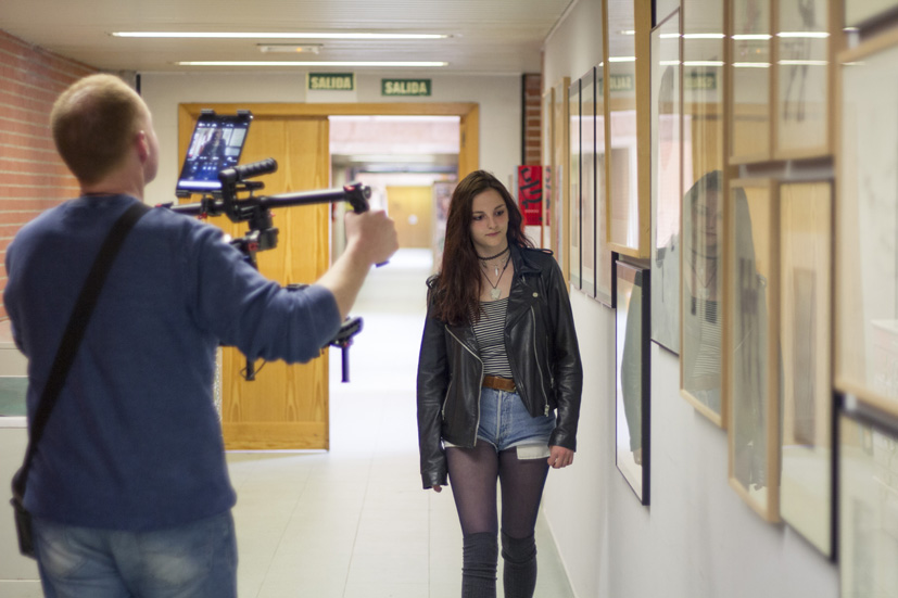 Lucía García Pardo en la Facultad de Bellas Artes