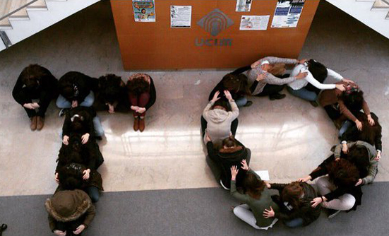 Estudiantes de la UCLM en la celebración del Día Mundial de la Terapia Ocupacional 2014. Foto: Lourdes Delgado