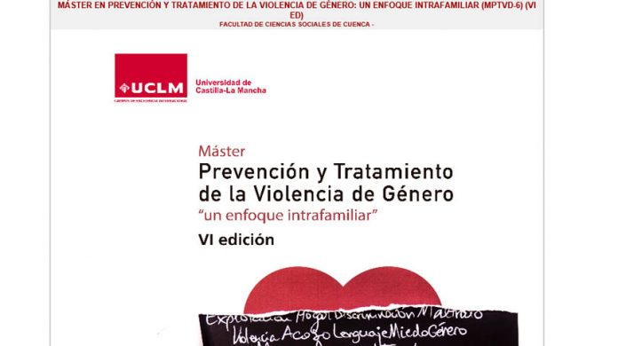 Parte de la portada de la web del VI Máster en Prevención y Tratamiento de la Violencia de Género de la UCLM
