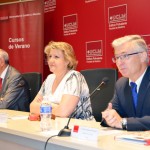 De izqda. a dcha.: Ernesto Martínez, María Ángeles Zurilla y José Albaladejo