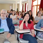 Alumnos asistentes a la inauguración