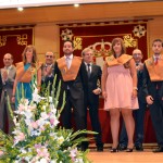 Cinco de los alumnos que recibieron sus becas