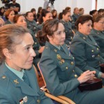 Representación de mujeres guardias civiles participantes en la jornada