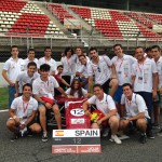 El equipo FS UCLM Racing Team en el circuito de Montmeló