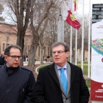 Miguel Ángel Collado y Avelino Corma en el Campus Tecnológico de la Fábrica de Armas de Toledo