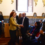 La directora de la RAH saludó al público asistente a su conferencia