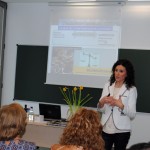 Lucía Castro durante la conferencia