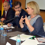 De Páramo, Espinosa y Gómez, durante el seminario