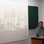 Un momento de la intervención en la Facultad de Humanidades de Toledo