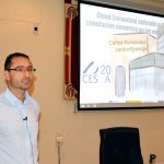 El responsable del Centro de Supercomputación de Galicia, Carlos Fernández Sánchez, durante su intervención