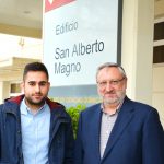 Carlos Rodríguez y Ángel Ríos, en la Facultad de Ciencias y Tecnologías Químicas