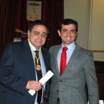 Ramón Varón junto al alcalde de Albacete