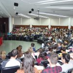 magen que presentaba el Aula Magna de la Biblioteca General del Campus de Ciudad Real durante la inauguración de las jornadas