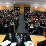 Asistentes al Congreso que se celebra en la Facultad de Ciencias Sociales de Cuenca