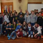 Autoridades universitarias con los participantes en el Trofeo Rector y en los Campeonatos de España Universitarios 2016
