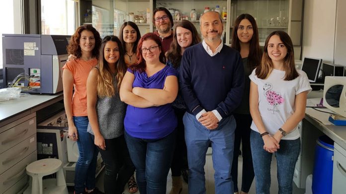 Miembros del grupo de Oncología Traslacional, con Alberto Ocaña -CRIB-CHUA- y Eva Galán -CRIB- a la cabeza