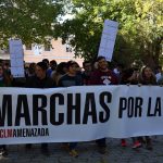 Al finalizar las marchas, los estudiantes han leído un comunicado ante las sedes de Presidencia y de las delegaciones de la Junta de Comunidades