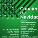 Fragmento del cartel del Concierto de Navidad en el Campus de Albacete