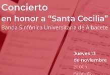 El Paraninfo universitario de Albacete acoge mañana, 13 de noviembre, un concierto en honor a “Santa Cecilia”