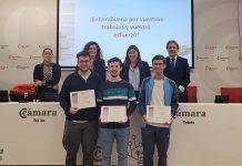 Estudiantes de la UCLM exponen sus proyectos empresariales en la Cámara de Comercio de Toledo