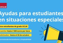 Abierto el plazo de solicitud de ayudas para estudiantes de grado de la UCLM en situaciones especiales